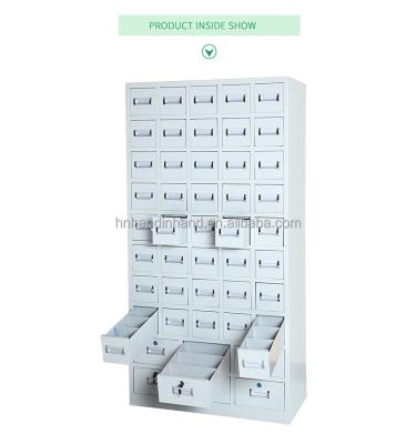 China Desktop Chinese Herb Medicine 46 Drawers Stainless Storage Cabinet for sale