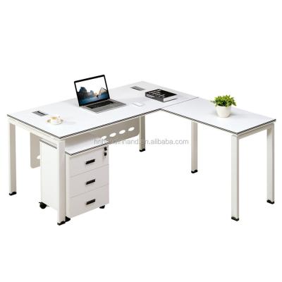 China 2016 Newest Design Good Quality Modern L Shaped Luxury Boss Firm Office Furniture Executive Desk for sale