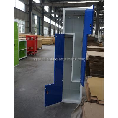 China Office z lockers manufacturers wardrobe 4 door z style shaped type lockers for sale