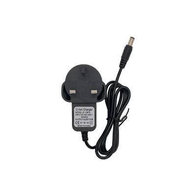 China Fits Products 4.2V1A Electronic Universal DC Power Adapter Lithium Battery Charger 4.2V UK Plug Wall Level for sale