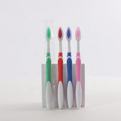 China Home Hotel Spa Moving Hotel, Supermarket, Disposable Bristle Hard Toothbrush Injection Glue Household Color Toothbrush Custom Logo Wholesale for sale