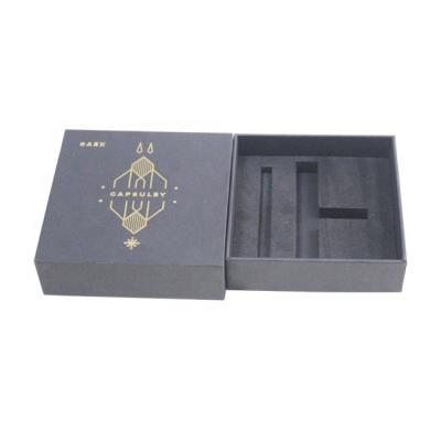 China Wholesale Luxury Custom Logo Printed Black Lid Jewelry Packaging And Low Style Paper Jewelry Box for sale