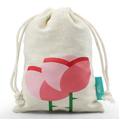 China Pure Cotton Premium Quality Cotton Bag Drawstring Bag Packaging Gift Storage Bags For Menstrual Cups for sale