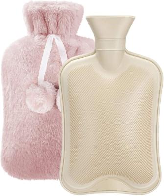 China Pain Relief Hot Cold Therapy Hot Water Bottle With Bag Soft Cover BS Hot Water Cute Faux Fur Hot Water Bottle For Menstrual Cramps Relief for sale