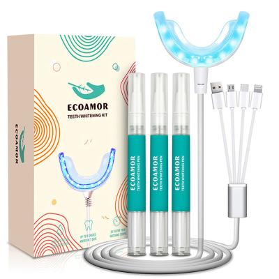 China Remove eliminate stain etc OEM. Available Portable 16pcs Smoke Tea/Coffee/Tobacco Led Teeth Whitening Led Light Home Teeth Whitening Led Kit for sale