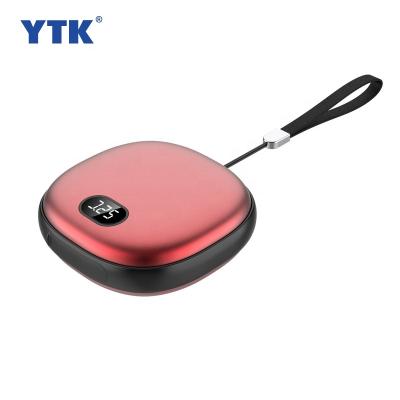 China Hotel Guangzhou Hot Portable Winter Mini Reusable 5200mAh Large Capacity Charging USB Rechargeable Heating Protection Hand Warmer Power Bank for sale