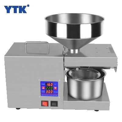 China food & Commercial Dark Black Organic Cold Pressed Mini Production Line Beverage Factory YTK-K38 Cumin Castor Seed Oil Exaction Press Machine for sale