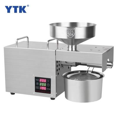 China food & Beverage Plant YTK-RG-109 Stainless Steel Small Screw Press Peanut Hazelnut Sesame Oil Press Machine Cold Press Extractor For Home for sale