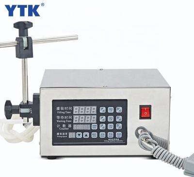 China YTK-130 Beverage Head Coffee Hot Oil Water Magnetic Juice Wine Bottle Liquid Dosing Filling Machine Mini Desktop Semi Automatic Single for sale