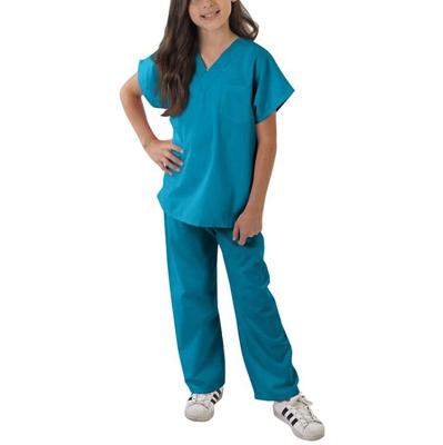 China Best Quality Comfortable Scrubs Kids Pretend Play Suits Scrub Set & Lab Coat Doctor Soft Fabric for sale