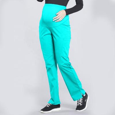 China 2021 Comfortable New Designed High Waist Scrubs Joggers Pants Maternity Stretch Pants Nurses Scrubs Bottoms Scrubs With Logo for sale