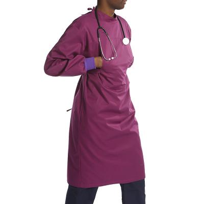 China Wholesale Price Reusable Reinforced Hospital Uniforms For Operation Ribbed Cuff Long Sleeves Sterile Washable Surgical Gown for sale