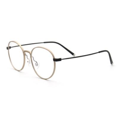 China For Reading Fashion High Quality Large Round Frame Mixed Colors Aluminum Titanium Optical Frame For Man Women for sale