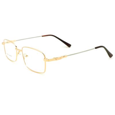 China For Reading Hot Selling Cheap Square Gold Color Durable Memory Metal Optical Rim Frames For Reading for sale