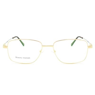 China YOUTOP Hot Selling 517 Gold Memory Metal Titanium Rectangle Men's Optical Frames Glasses Framed Glasses for sale