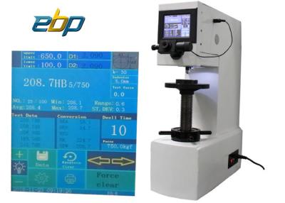 China Touch Screen Brinell Hardness Testing Machine RS232 Interface Adjustable LED Light Source for sale