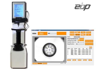 China Máquina de prueba plateada de la dureza del blanco BHN con control de la célula de carga de la interfaz USB en venta