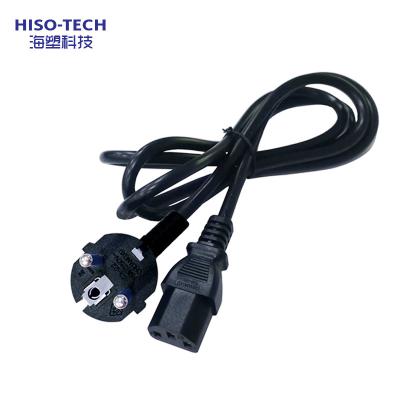 China EU standard 2m power extension cord 3 pin square current home appliance and EU 2 mm larger quipment Hiso for portable power station for sale