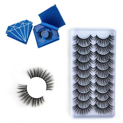 China Volume 1 Full Tray Faux Mink Eyelashes With Silk Lashes Handmade False Eyelashes for sale