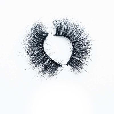 China 2021 Full Volume New Arrival Custom 3D Mink Eyelashes 25 mm Super Fluffy Mink Eyelash With Magnetic Box for sale