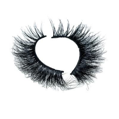 China Long Natural Best Selling 20mm Real Mink Eyelashes Tapered Lashes Full Strip 3d Lashes Wholesale for sale