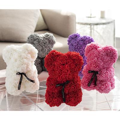 China PE garment and processing of accessories 20cm pe rose foam, Xiong Yongsheng flower, bear, gift message boxLace for sale