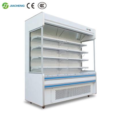 China Single-temperature 1.5 Meter Air Cooled Refrigerator For Vegetable Drinks Fruit Dairy Display Refrigerator for sale