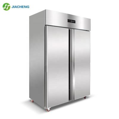 China Single-temperature Jiacheng Stainless Steel Kitchen Freezers Frozen Four-Door Upright Refrigerator Freezer Air Cooled for sale