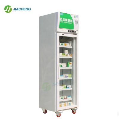 China Single-temperature Jiacheng air cooled cooler display medcal refrigerator pharmacy freezer with 2-20 degree 318S01 for sale