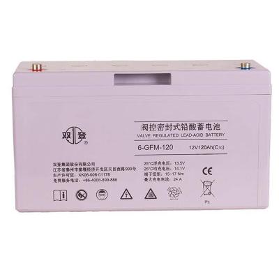 中国 12V120Ah シュアンデング 6GFM-120 ソーラーエネルギー貯蔵電源システムのための鉛酸電池 販売のため