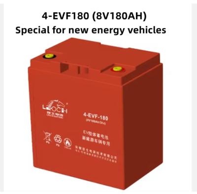 China Batería AGM sellada de ciclo profundo 8V 180Ah para célula de energía LEOCBatería de ácido de plomo 4-EVF-180 en venta