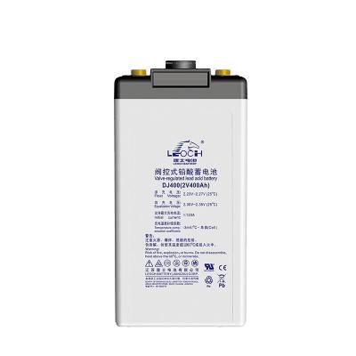 China 175mm Width Leoch Battery DJ400 Lead Acid Battery 2V400Ah for Communication and Solar for sale