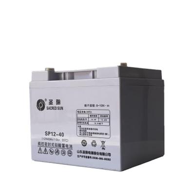 China 165mm Width Sacred Sun SP12-40 Lead Acid Battery 12V40Ah for Communication System for sale