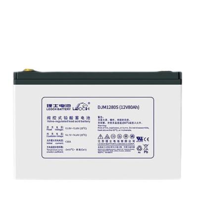 China 260±2mm Length Leoch DJM1280S 12V80Ah Lead Acid Battery for Communication Equipment for sale