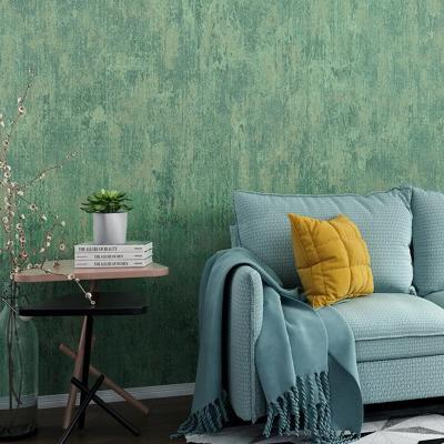 China Moistureprooof Waterproof Green Flower Living Room Vinyl Wallpaper PVC Wallcovering Luxury Home Dector for sale