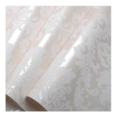 China Moistureproof Waterproof Classic PVC 3d Vinyl Wallpaper Damask Design Rolls Interior Wrapping for sale