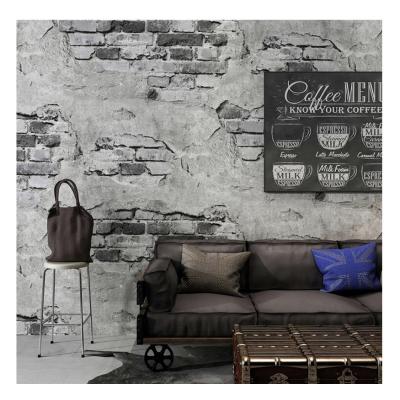 China Moistureproof Washable Vinyl Faux Brick Paper Wallcovering PVC Wallpaper Brick Pattern Waterproof for sale