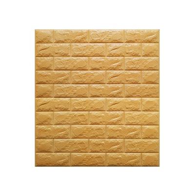 China Modern 3d Brick Foam Modern Foam Bedroom Bathroom Decoration Waterproof Soundproof Self Adhesive Wallpaper for sale