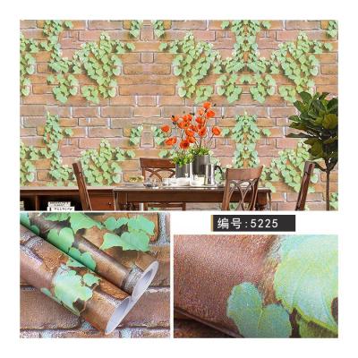 China Wholesale High Quality Waterproof+ECO-Friendly+Self-adhesive Self-adhesive Bedroom Pattern Home Decorative Brick Vinyl Wallpaper PVC Wallcovering Roll Wrapping for sale