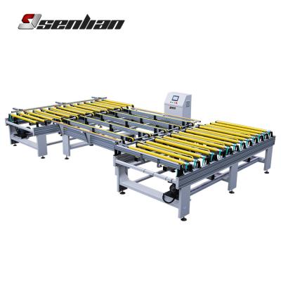 China 180 Degree Scratch Resistant Auto Parallel Translation Rollers Conveyor For Wood Board for sale