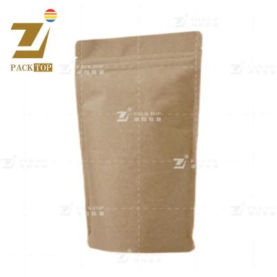 China Recycled Materials Stand Up Kraft Paper Pouch Paper Bag for sale