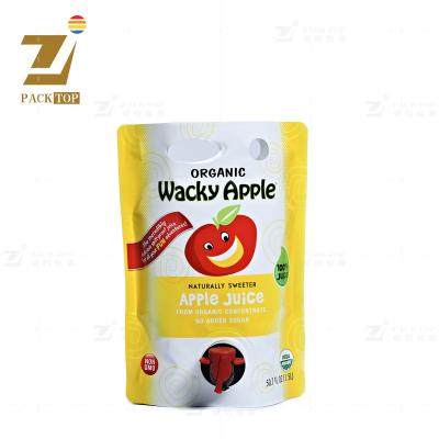 China Barrier Stand Up Valve Pouch For Wine Juice for sale