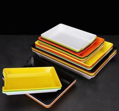 China Minimalist Vegetable Plastic Bone Dish Spit Platter Dinner Snack Dish Frozen Food Dish PlatesPlastic for sale