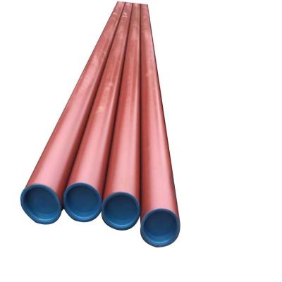 China Fluid Pipe red black painted steel pipe erw steel tube for sale