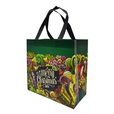 China Promotional Shopping Handled Non Woven Reusable Laminated Bags for sale