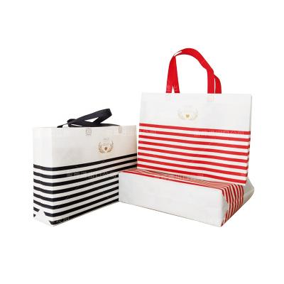 China Custom Handled Shopping Bag With Logo Product Reusable Shopping Laminated Non Woven Bags for sale