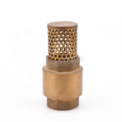 China General yuhuan factory low resistance one way vertical brass check valve for sale