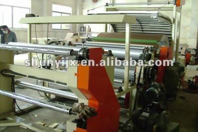 China machinery & Material PU Synthetic Leather Hot Pressing Embossing Machine Production Line for sale