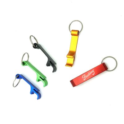 China Mini Gift Customized Christmas Personalized Engraved Portable Bottle Openers Lock Chain Wedding Favors With Brewery Hotel Restaurant Logo for sale