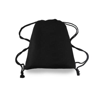 China Custom High Quality Waterproof Travel Strap Backpack Gym Cotton Canvas Sports White Black Drawstring Bag Large From China for sale